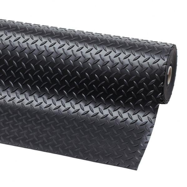 Heavy Duty Diamond Tread Garage Flooring - High Quality PVC Rubber, Anti-Fatigue, Oil & Chemical Resistant, Easy Install, Cushioned, Seamless Look - Image 4