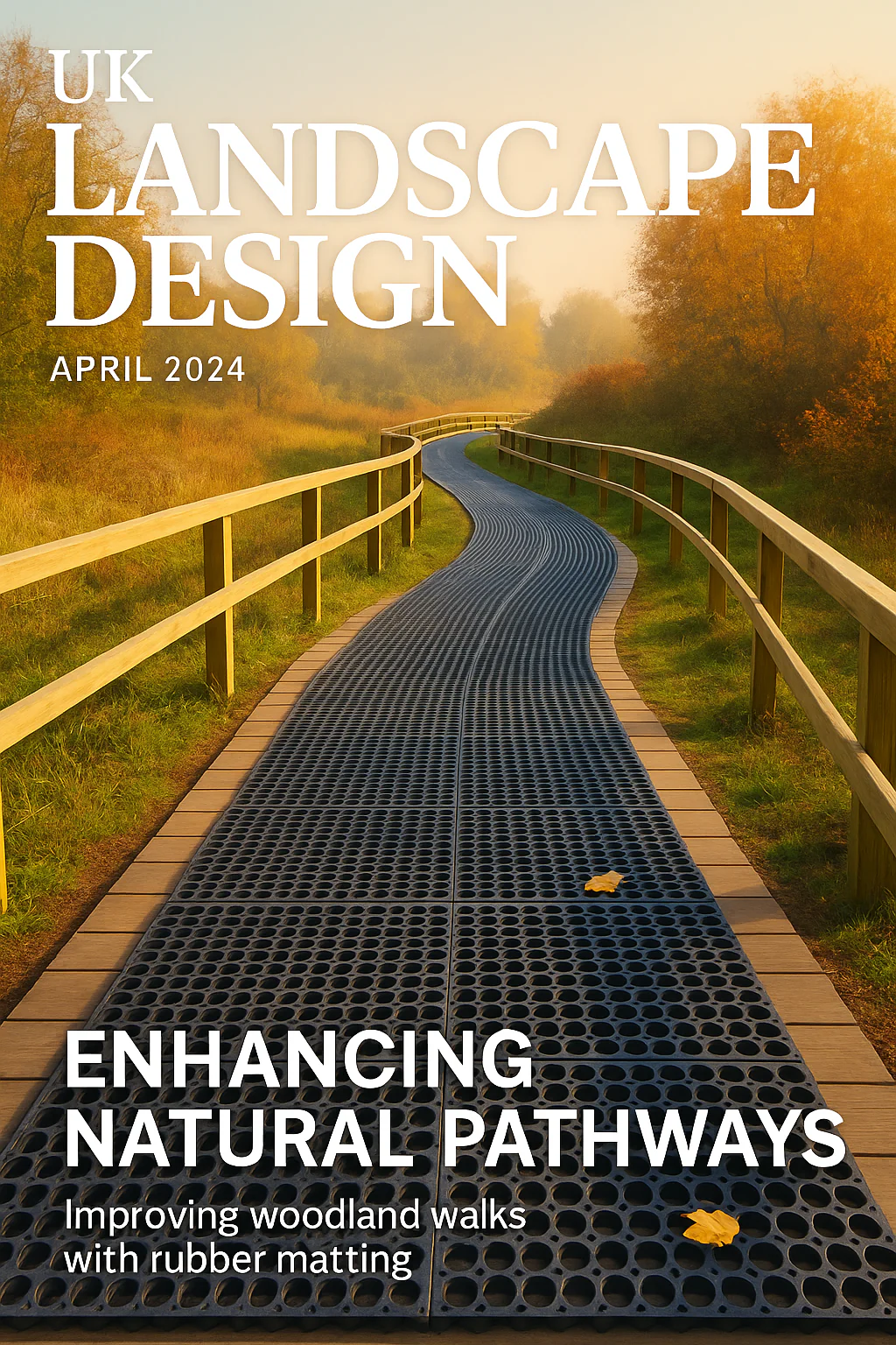 High Visibility Rubber Link Mats with Drainage Holes for Pool & Wet Areas - Image 8