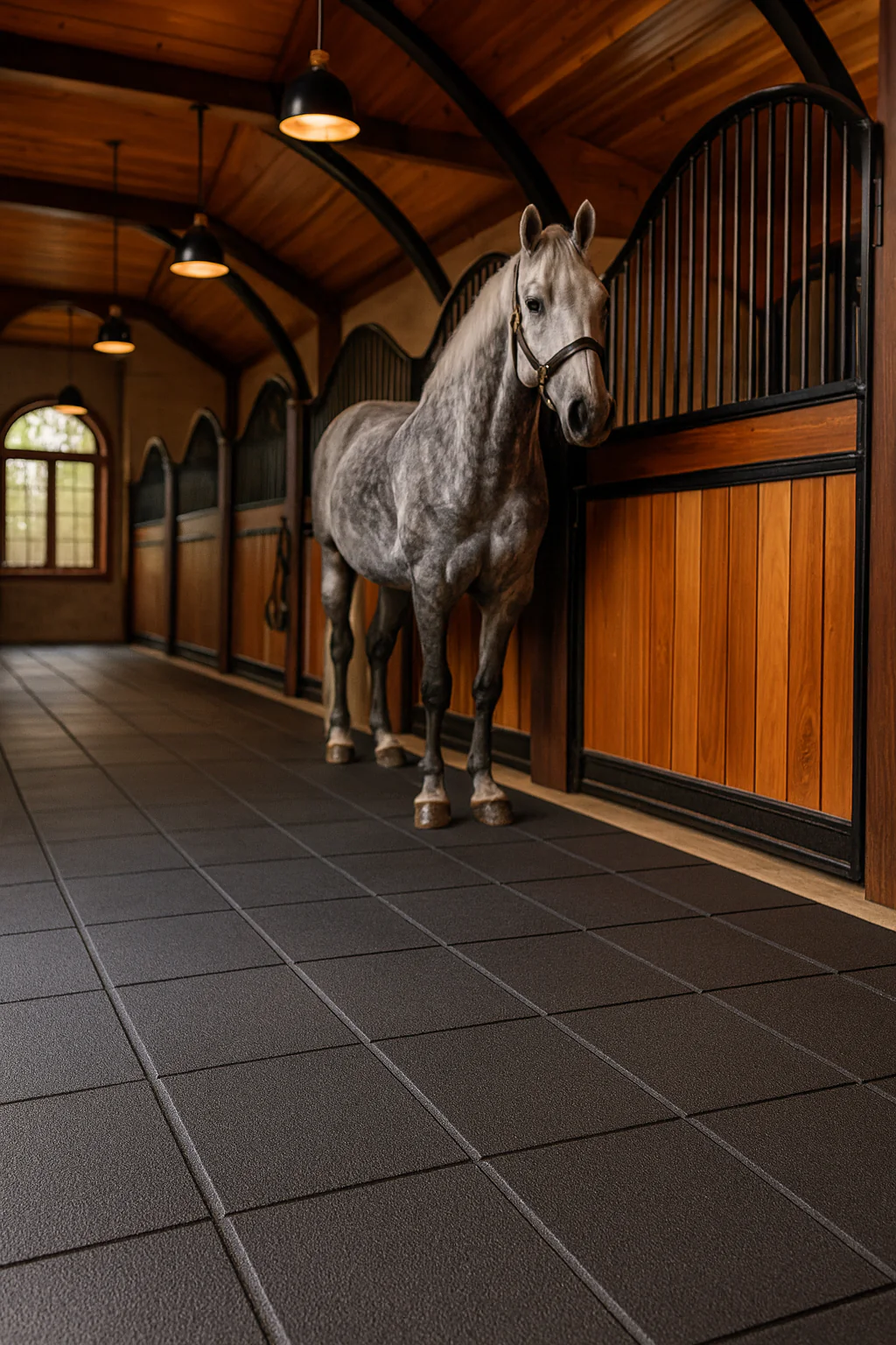 Heavy-Duty Interlocking Stable Mat Tiles – Non-Slip Rubber Horse Mats with Cushioning & High Impact Resistance - Image 3